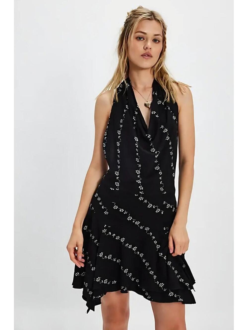 Free People Electric Days Printed Mini Dress